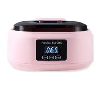 Paraffin Wax Heater, Mini Wax Heater Multi-purpose with Gloves and Booties, Rapid Heating and 2 Gear Temperature Adjustable, 2000Ml Large Capacity and Easy To Use, for Hand Foot Home Use Beauty pink