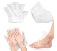 Paraffin Wax Liners for Feet and Hand, 200 Pcs Disposable Paraffin Bath Liners Plastic Hand and Foot Bags for Hand & Feet Thermal Hot Wax Therapy SPA Paraffin Wax Machine