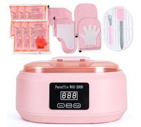 Paraffin Wax Machine for Hand and Feet - 3500ml Hot Wax Hand Wax Machine with 6 Pcs Paraffin Bath Wax, Auto-time and Keep Warm Paraffin Hand Wax Machine(pink)