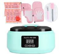 Paraffin Wax Machine for Hand and Feet - 3500ml Hot Wax Hand Wax Machine with 6 Pcs Paraffin Bath Wax, Auto-time and Keep Warm Paraffin Hand Wax Machine(Blue)
