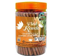 Parag fragrances Hand Crafted, Long Lasting Fresh Kewda Natural Essential Oils and Herbs Dhoop Sticks Jar for Prayer (Without Charcoal and Bamboo) 200gm Pack