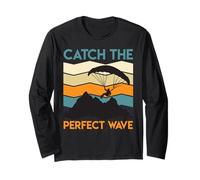 Paraglider Catch The Perfect Wave Funny Paraglide Long Sleeve T-Shirt