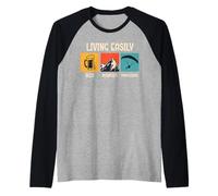 Paraglider Living Easily BIER Berge Funny Glider Raglan Baseball Tee