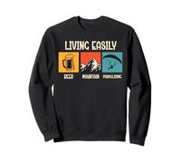 Paraglider LIVING EASILY BIER BERGE Funny Glider Sweatshirt