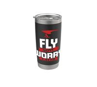 Paraglider Paragliding Fly Now Worry Later Stainless Steel Insulated Tumbler