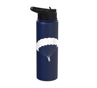 Paraglider Sky Parachuting Funny Stainless Steel Insulated Water Bottle