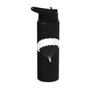 Paraglider Sky Parachuting Funny Stainless Steel Insulated Water Bottle