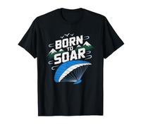 Paraglider Soaring Eagle Wings Free Flight Illustration T-Shirt