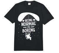 Paragliding Flight Being Normal is Boring Funny Paramotor Comfort Colors Adult Heavyweight T-Shirt