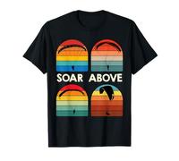 Paragliding Flight SOAR Above Retro Funny Paraglider T-Shirt