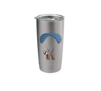 Paragliding Flying Sloth Sunglasses Skydiver Paraglider Stainless Steel Insulated Tumbler