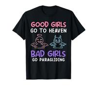 Paragliding Good Girls GO to Heaven Funny para Glide T-Shirt