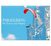 Paragliding: the dream of flying UK-Version (Wall Calendar 2026 DIN A4 Landscape), CALVENDO 12 Month Wall Calendar