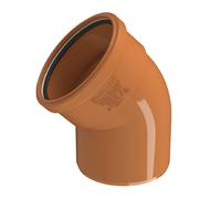 Paragon Drain 110mm Bend Single Socket 45deg