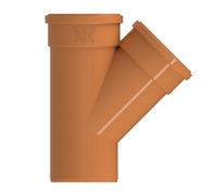 Paragon Drain 110mm Equal Junction Double Socket 45deg