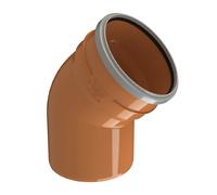 Paragon Drain 160mm Bend Single Socket 45deg