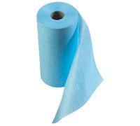 Paragon Microfibre Disposable Non-Woven Microfibre Wipes on a Roll, 125 Sheets, 33x25cm - Blue