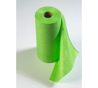 Paragon Microfibre Disposable Non-Woven Microfibre Wipes on a Roll, 125 Sheets, 33x25cm, Green