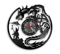 Paragon Star 12"" Dragon | Fantasy | Wizard I Themed Vinyl Record Wall Clock Decor Gift (Without Back Light)