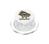 Paraguay Capybara Meme Patriotic Map Design PopSockets PopGrip for MagSafe