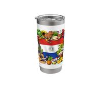 Paraguay Flag Paraguayan Roots Proud Paraguayan Heritage Stainless Steel Insulated Tumbler
