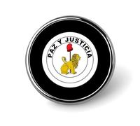 Paraguay Paraguayan National Emblem1 Round Metal Badge Lapel Pin,Stylish Patriotic Pattern Button Brooch Decorative Badges for Men Women