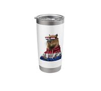 Paraguay Roots Capybara Paraguayan Flag Stainless Steel Insulated Tumbler