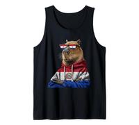 Paraguay Roots Capybara Paraguayan Flag Tank Top