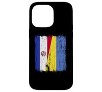 Paraguay Ukraine Half Flag Paraguayan Ukrainian Heritage Case for iPhone 14 Pro Max