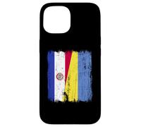 Paraguay Ukraine Half Flag Paraguayan Ukrainian Heritage Case for iPhone 15