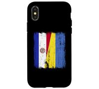 Paraguay Ukraine Half Flag Paraguayan Ukrainian Heritage Case for iPhone X/XS