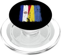 Paraguay Ukraine Half Flag Paraguayan Ukrainian Heritage PopSockets PopGrip for MagSafe