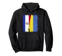 Paraguay Ukraine Half Flag Paraguayan Ukrainian Heritage Pullover Hoodie