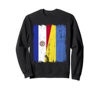 Paraguay Ukraine Half Flag Paraguayan Ukrainian Heritage Sweatshirt