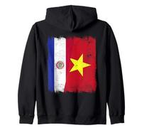 Paraguay Vietnam Half Flag Paraguayan Vietnamese History Zip Hoodie