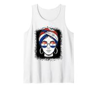Paraguayan Flag Woman Turban Sunglasses Pride Tank Top