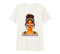 Paraguayan Girl Paraguay Flag Paraguayan Girlfriend Wife Premium T-Shirt