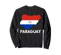 Paraguayan Roots Map Paraguay Flag Paraguayan Pride Sweatshirt