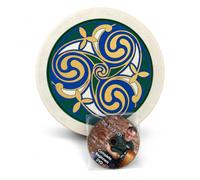 Paraic McNeela 12 Inch Traditional Irish Bodhran Drum - Celtic Design with Beater & Beginner Tutorial DVD - Made in Ireland