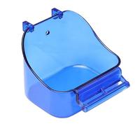 Parakeet Bath - Bird Bath For Cage | Bird Supplies Birdçage Accessories | 13x13x9.5cm Square Multi-Purpose Food Trough, Feeder And Bathing Tub For Small Birds Budgies Parrots Canaries