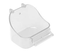 Parakeet Bath - Bird Bath For Cage | Bird Supplies Birdçage Accessories | 13x13x9.5cm Square Multi-Purpose Food Trough, Feeder And Bathing Tub For Small Birds Budgies Parrots Canaries