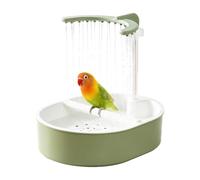 Parakeet Bath Non-Slip Electric Bathtub | Automatic Parrot Shower Bath Tub for Finch African Grey Cockatiel Budgerigar Macaw Indoor Outdoor Cage Home Balcony
