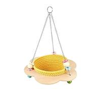 Parakeet Bed | Cotton Rope Woven Breeding Bed Chew - Parrots Cage Accessories | For Small Parrots And Canaries Living Room Home Indoor Outdoor Aviary Garden Bird De Co