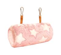 Parakeet Bed, Warm Plush Cottage 12x12x27cm, Soft Sleeping for Parakeets, Hamsters and Cockatiels | Hideaway of Parakeets or Lovebirds | Home Bird Cage Accessories