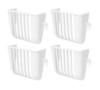 Parakeet Cage Fruit Feeder, Basket 4 Pack Anti Spill Bird Feeding Holders, Hanging Bird Food Container for Canary Cockatiel Lovebird, Easy Clean Cage Accessories for Indoor Outdoor Home Care Use
