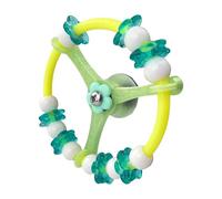 Parakeet Chewing Disc Rotating Flying Saucer Interactively Training Accessory Bites Resistant for Parrots Durability Parrots Chew Toy Flying Saucer Spinner with Sound for Interactive Bird Training