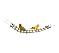 Parakeet Climbing Bridge, Swing Ladder Toy, Bird Cage Accessory with Sturdy Construction, Lovebird Cockatiel Macaws Item with Safe Material, Finches Sugar Glider Hamster Gear, Ferret Pet Use