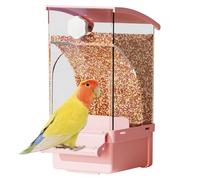 Parakeet Feeder - Hanging Aviary Food Holder, Lightweight Portable Seed Storage, Multi Use Bird Feeder | Spill Resistant Design Detachable Tray for Indoor Outdoor Cage Feeding Small Medium