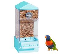 Parakeet Feeder,Pet Parrot Feeder Exterior Cage | Transparent Birds Dining Food Container for Animals Zone Backyard Balcony Patio Fence Terrace