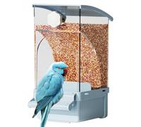 Parakeet Feeder - Transparent Food Container | Pet Supplies Cage Accessories Treats Dispenser for Finch Parakeet Conure Parrot Cockatiel Cockatoo
